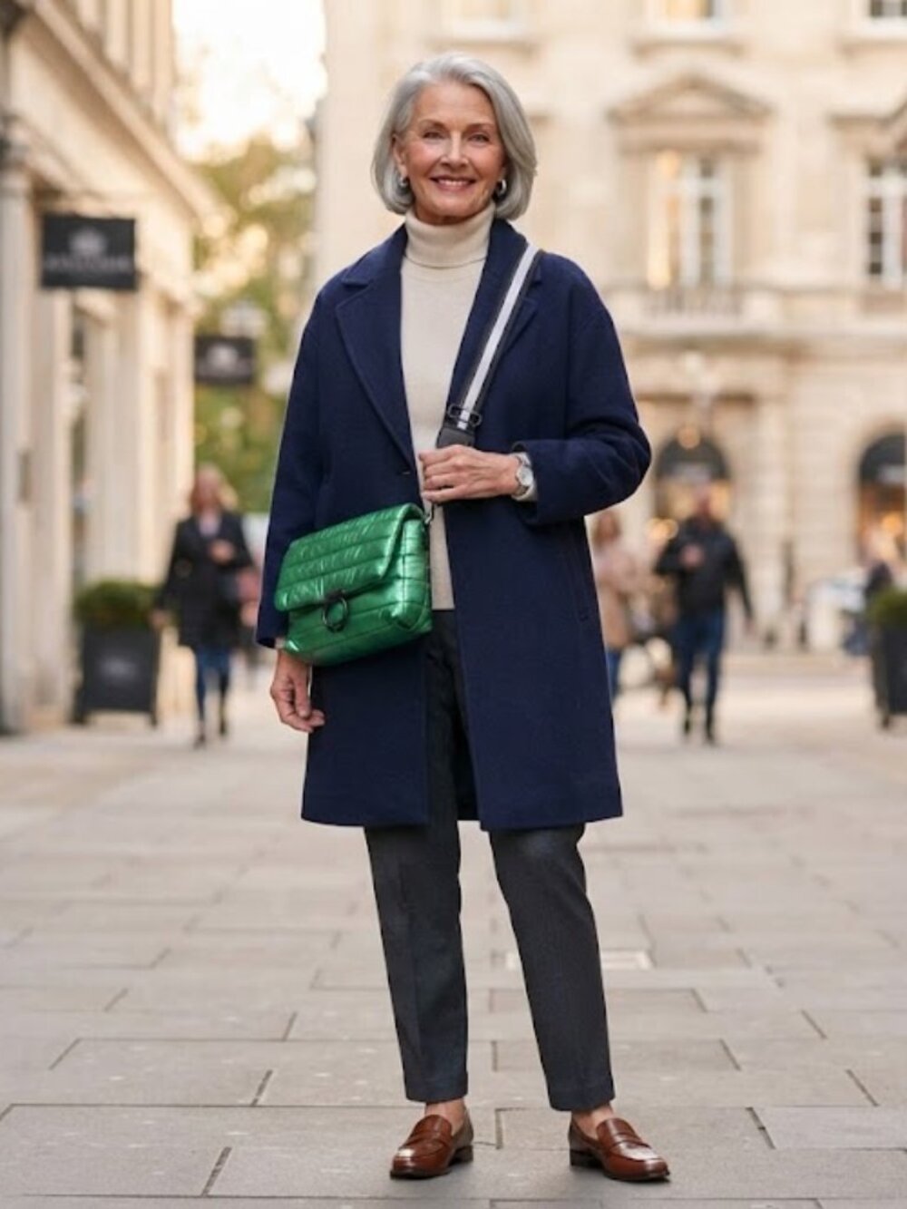 Think Royln  Iridescent Emerald Quilted Crossbody